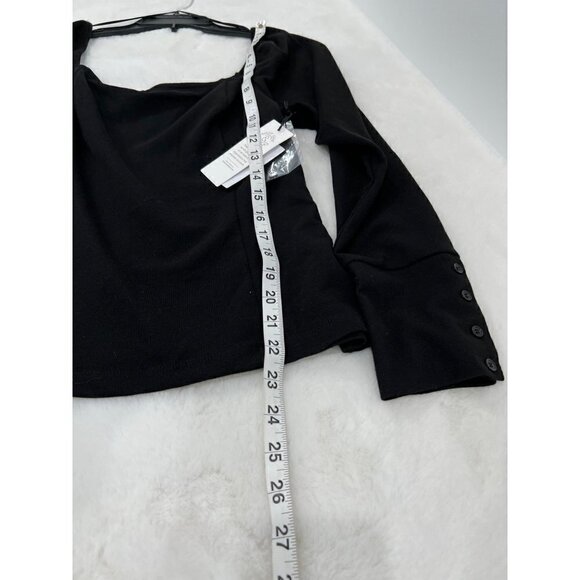 NWT TREASURE & BOND Size L Square Neck Top In Black MSRP $49 - Picture 5 of 11
